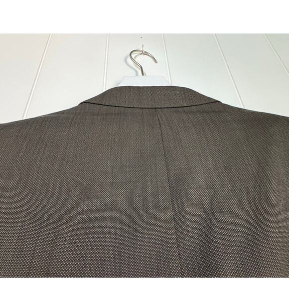 Michael Kors Wool Sport Coat Blazer Brown 48L Three Button Lined - Picture 8 of 11